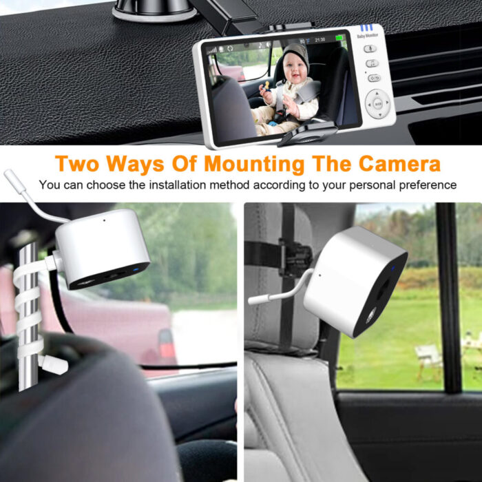 მანქანის ძიძა კამერა Anhong ABM950 Baby Car Camera Monitor - Image 8