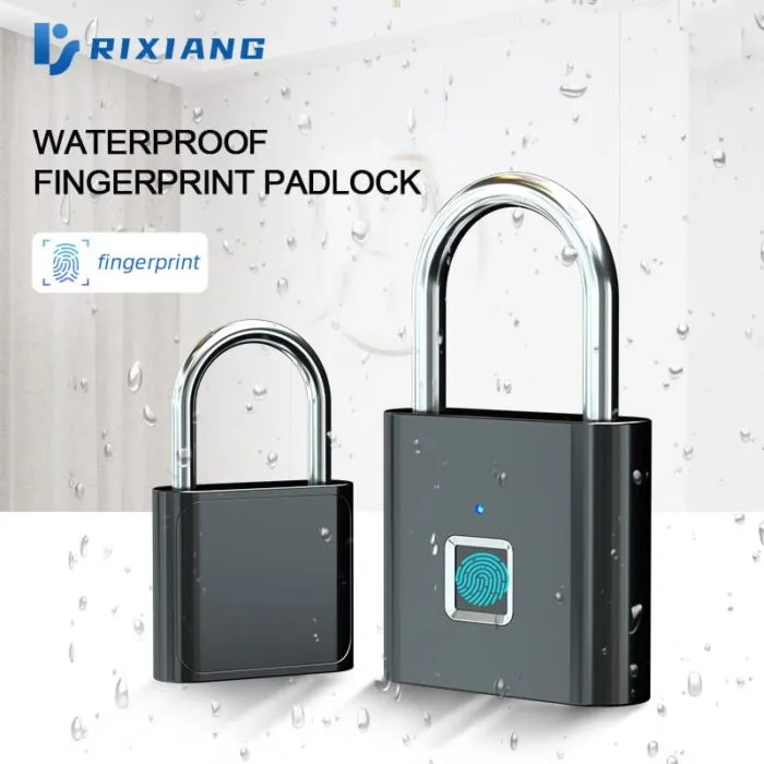 Rixiang Smart Fingerprint Padlock ჭკვიანი წყალგაუმტარი ბოქლომი თითის ანაბეჭდით - Image 7
