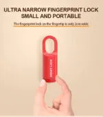 Rixiang M01 Smart Fingerprint Padlock ჭკვიანი ბიომეტრიული ბოქლომი