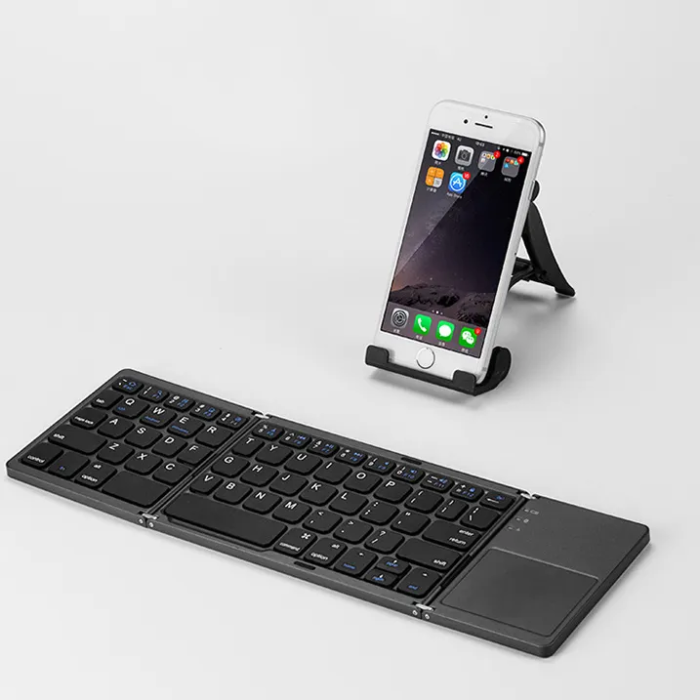 დასაკეცი ბლუთუზ კლავიატურა სენსორით | Ultra Slim Folding Keyboard - Image 2