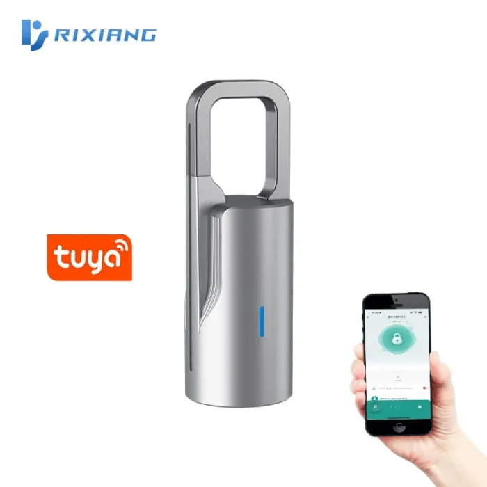 Rixiang Smart Fingerprint Padlock ჭკვიანი ბიომეტრიული ბოქლომი - Image 6