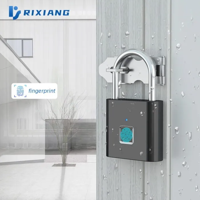 Rixiang Smart Fingerprint Padlock ჭკვიანი წყალგაუმტარი ბოქლომი თითის ანაბეჭდით - Image 4
