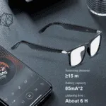 M01 Smart AI Glasses – ჭკვიანი სათვალე, Bluetooth აუდიოთი, Hands-Free ზარებითა და Anti-Blue Light დაცვით (IP67) - Image 2