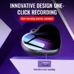 Q66  ფარული ხმის ჩამწერი (Voice Control Recording heart) 16GB - Image 2