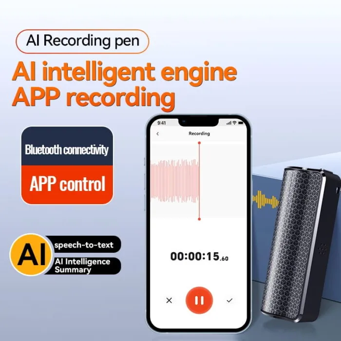 Q70A მაგნიტური ხმის ჩამწერი (Voice Recorder) – 8GB, Bluetooth - Image 6