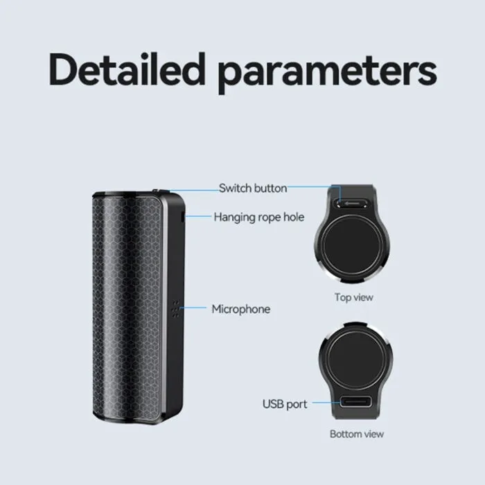 Q70A მაგნიტური ხმის ჩამწერი (Voice Recorder) – 8GB, Bluetooth - Image 8