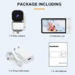 ძიძა კამერა baby monitor WiFi ბავშვის მონიტორი ABM720S - Image 2