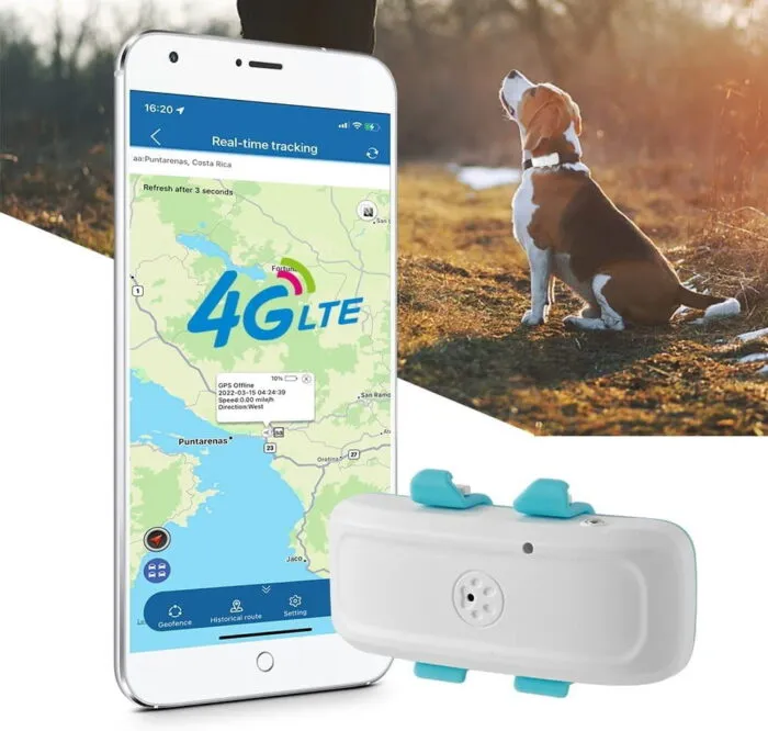 Tkstar TK911pro 4G მინი GPS ტრეკერი შინაური ცხოველებისთვის (ძაღლი / კატა) - IP67 წყალგაუმტარი - Image 3