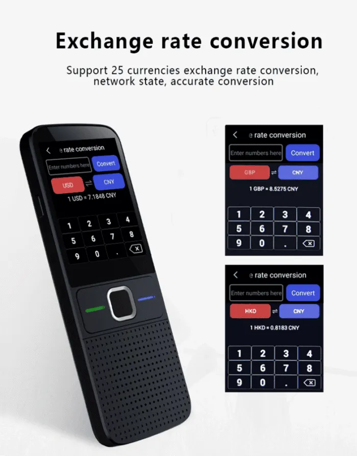 AI Translator T10 – პორტატული მრავალენოვანი მთარგმნელი - Image 5