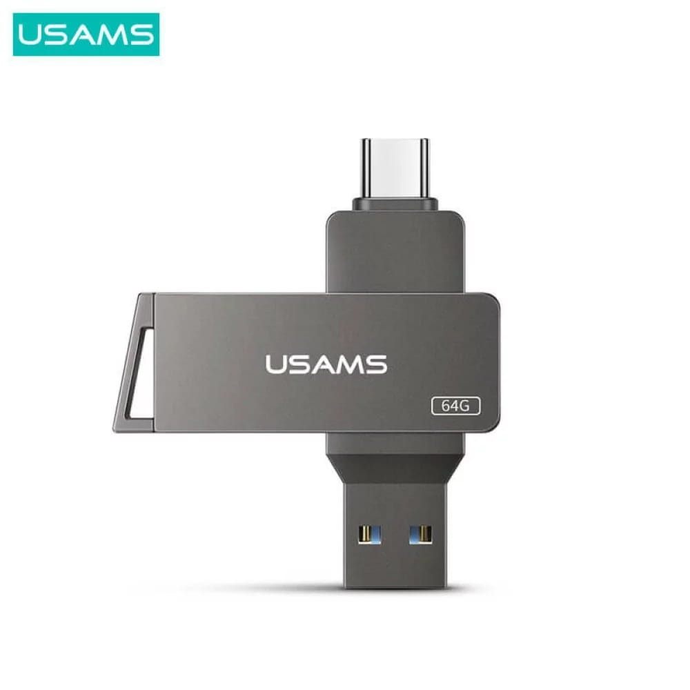 USAMS US-ZB201 128GB USB 3.0 + Type-C ფლეშ მეხსიერება