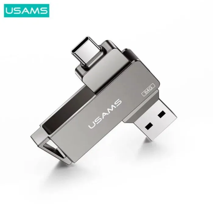 USAMS US-ZB201 128GB USB 3.0 + Type-C ფლეშ მეხსიერება - Image 3