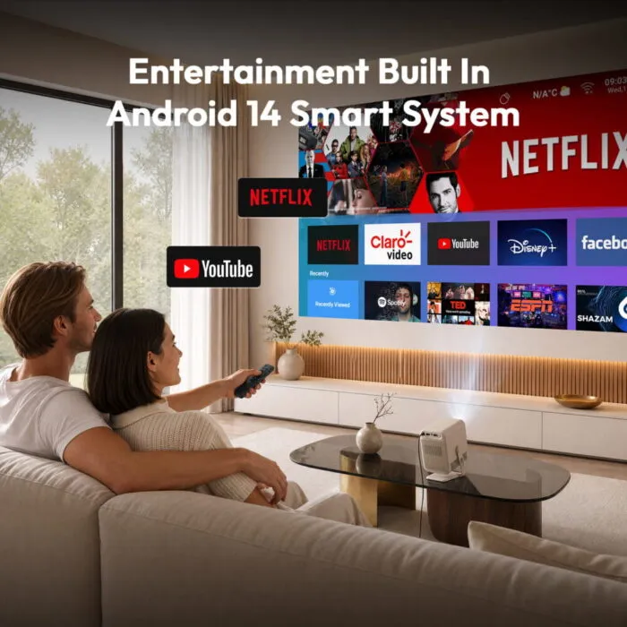 BYINTEK Mango 1 მინი პროექტორი Android 14 - Image 6