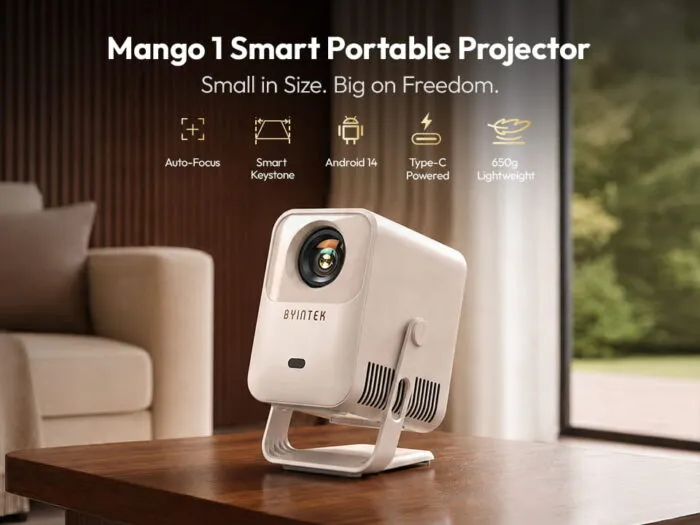 BYINTEK Mango 1 მინი პროექტორი Android 14 - Image 8